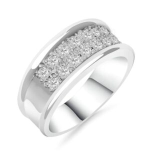 Silván, Silván timanttisormus 0,42ct, 14K valkokultaa, vihkisormukset