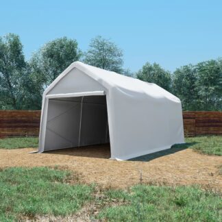 vidaXL Varastoteltta PVC 550 g/m² 3x6 m valkoinen