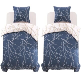 vidaXL Pussilakanasetti Oksakuosi 155x200/80x80 cm