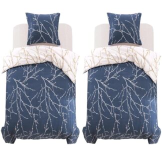 vidaXL Pussilakanasetti Oksakuosi 140x220/60x70 cm