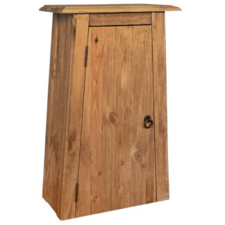 vidaXL Kylpyhuoneen seinäkaappi kierrätetty mänty 42x23x70 cm