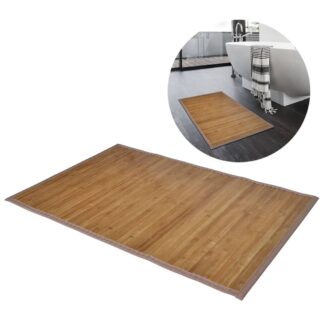242112 Bamboo Bath Mat 60 x 90 cm Brown