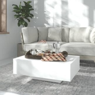 vidaXL Sohvapöytä valkoinen 85x55x31 cm lastulevy