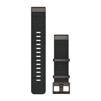 Garmin, Garmin QuickFit 22mm ranneke, jakardikudottu musta nailon 010-12738-03