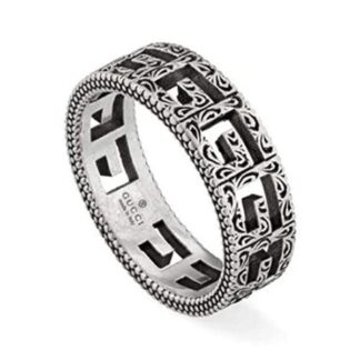 Gucci, Gucci G Cube sormus, hopeaa, 086YBC551918001019