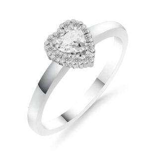 Silván, Silván timanttisormus 0,28ct, 14K valkokultaa, vihkisormukset