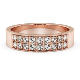 Silván, Silván timanttisormus 0,36ct, 14K rosekultaa, vihkisormukset