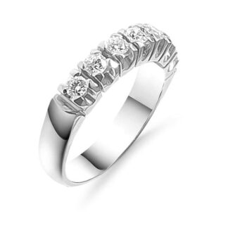 Silván, Silván timanttisormus 0,49ct, 14K valkokultaa, vihkisormukset