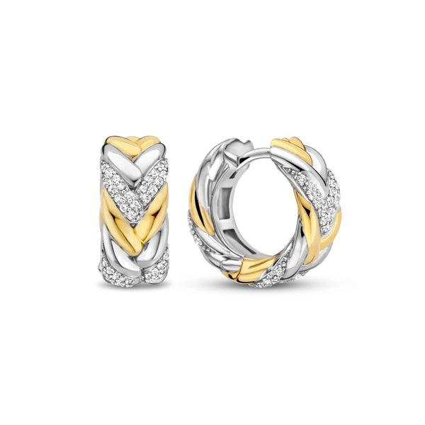 Ti Sento, SENTO Milano korvakorut, 17 mm, zirkonit ja hopeaa, 7884ZY