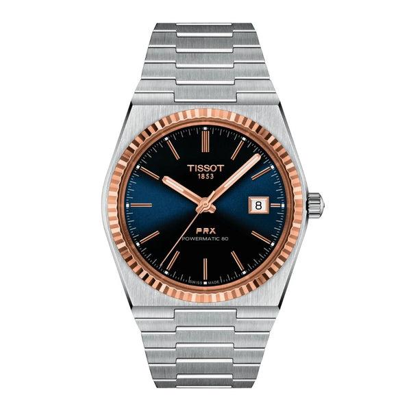 Tissot, Tissot PRX Powermatic 80, teräs ja 18K ruusukulta, T9314074104100 rannekello