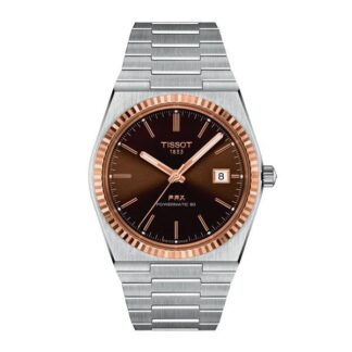 Tissot, Tissot PRX Powermatic 80, teräs ja 18K ruusukulta T9314074129100 rannekello