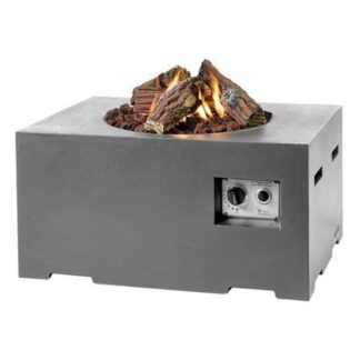 Suorakulmainen pieni Cocoon-takka sivupöydällä - tummanharmaa