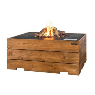 Cocoon-takka sivupöydällä - tiikki ja musta