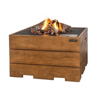 Cocoon-takka sivupöydällä - tiikki ja musta