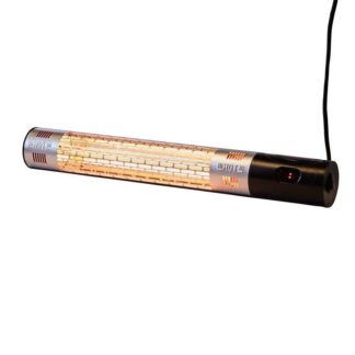 Seinään tai kattoon kiinnitettävä terassilämmitin - 1500 W, GT, kauko-ohjaus, musta