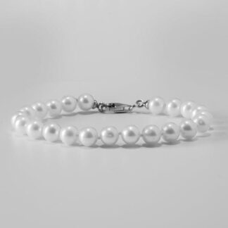 Laatukoru, Helmirannekoru 7,5-8mm helmillä, aidot makeanveden viljellyt helmet