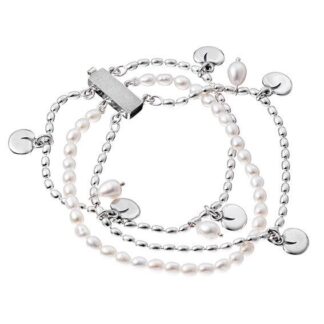 Kalevala, Kalevala Vanamo rannekoru, hopea, valkoisilla helmillä, Modern