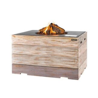 Cocoon Nice & Nasty -takka sivupöydillä ja säiliöllä - tiikki ja musta