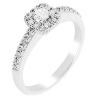 Silván, Silván Carmosier timanttisormus 0,36ct, 14K valkokultaa, vihkisormukset