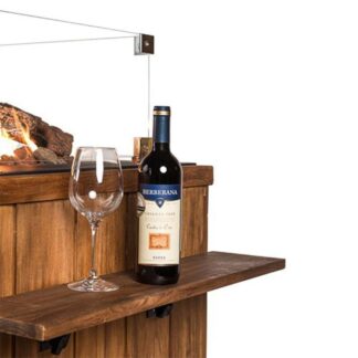 Sivupöytä pöydällisiin pieniin neliönmuotoisiin Cocoon-takkoihin - tiikki