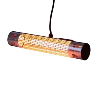 Seinään kiinnitettävä terassilämmitin - 1500 W, GT, musta