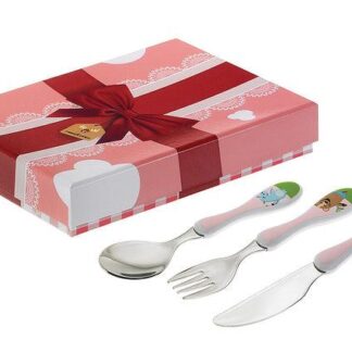 Ykköslahjat, Lasten ruokailuvälinesetti, vaaleanpunainen