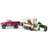Schleich Lava-auto ja hevoskärry