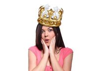 Päiväni kuningattarena - puhallettava kruunu