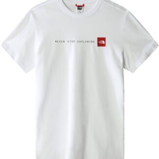 Never Stop Exploring Tee Valkoinen L