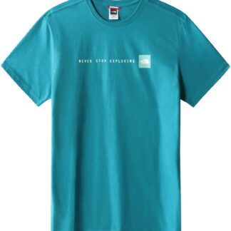 Never Stop Exploring Tee Turkoosi XL