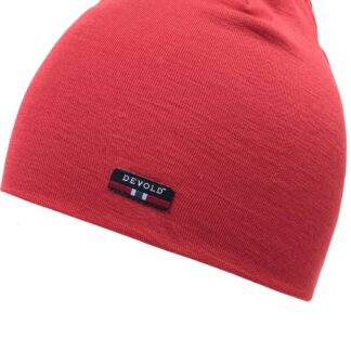 Lauparen Beanie Tummanpunainen