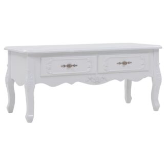 vidaXL Sohvapöytä 100x50x46 cm valkoinen