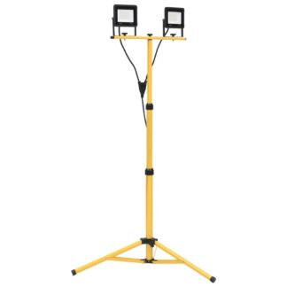 vidaXL LED-valonheitin kolmijalalla 2x30 W kylmä valkoinen