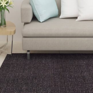 vidaXL Matto luonnollinen sisal 100x200 cm musta