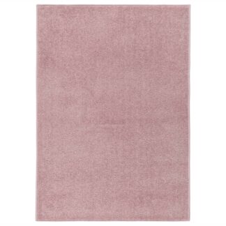 vidaXL Lyhytnukkainen matto 240x340 cm pinkki