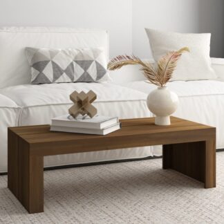 vidaXL Sohvapöytä ruskea tammi 110x50x35 cm tekninen puu