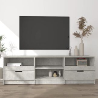 vidaXL TV-taso betoninharmaa 150x33,5x45 cm tekninen puu