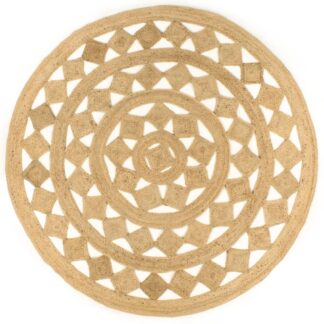 vidaXL Käsintehty matto punottu juutti 210 cm