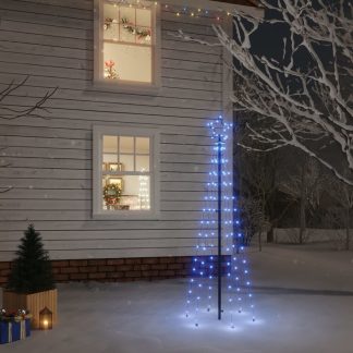 vidaXL Joulukuusi piikillä 108 sinistä LED-valoa 180 cm