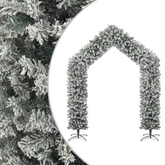 vidaXL Joulukuusikaari lumihuurteella 270 cm