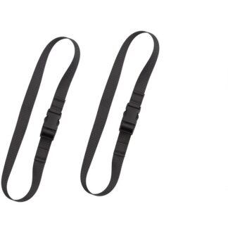 Pack straps, SR buckle, 2 pcs, 80 cm, black