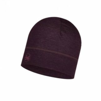 Lightweight Merino Hat Deep Purple Solid