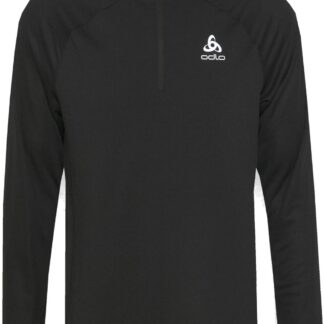 Men's ESSENTIAL Half-Zip Running Mid Layer Musta XXL
