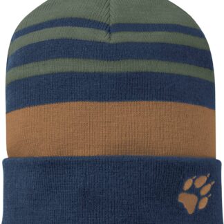 Stripy Knit Cap Kids Thyme M