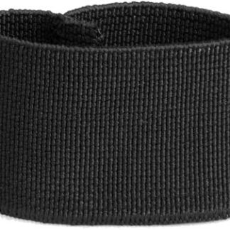 Elastic Strap Keepers, 25 mm, 10 kpl Musta