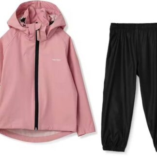 Kids Packable Rain Set Pink Rose 164