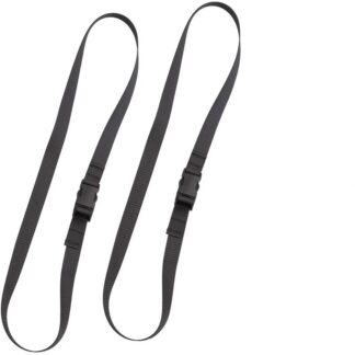 Pack straps, SR buckle, 2 pcs, 120 cm, black