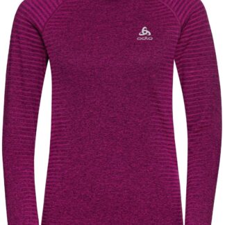 Women's ESSENTIAL SEAMLESS Long-Sleeve Running T-Shirt Fuchsia L
