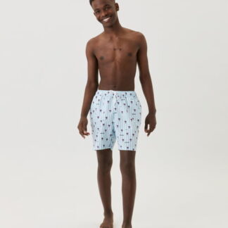 Borg Print Swim Shorts