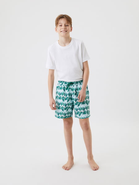 Borg Print Swim Shorts